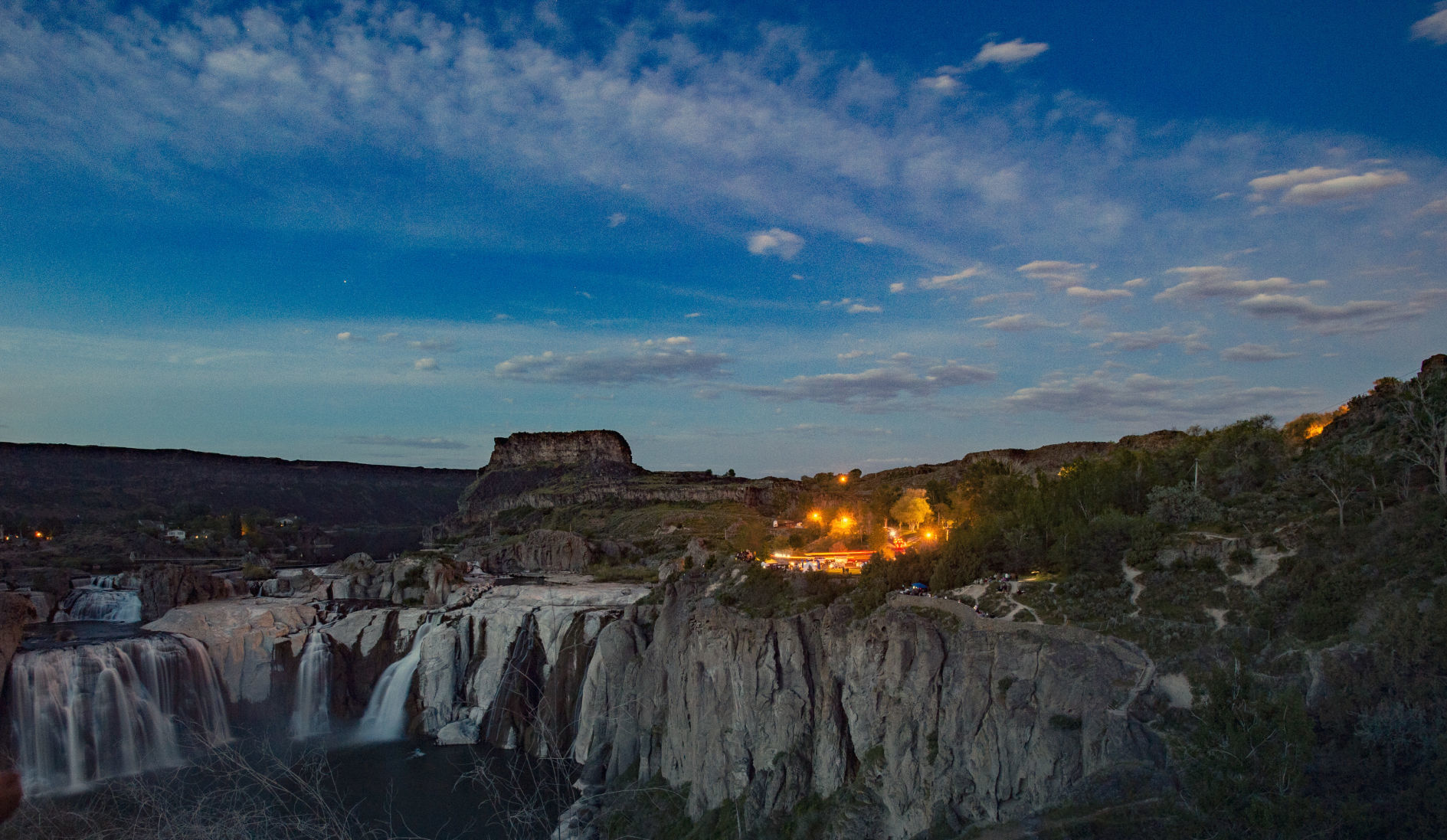 Lights and Lasers Show at Shoshone Falls